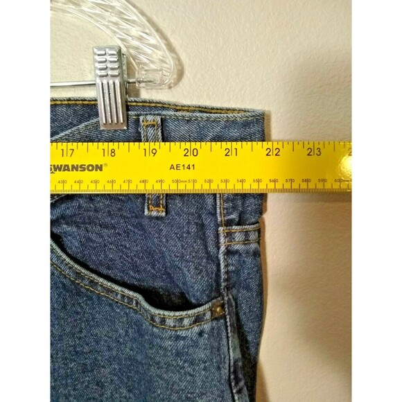 Full Blue Regular Fit Straight Leg Jeans 100% Cotton Med Wash Men's 44x32 - Picture 4 of 10